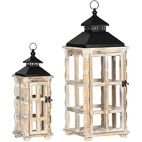 Faroles para velas en salón