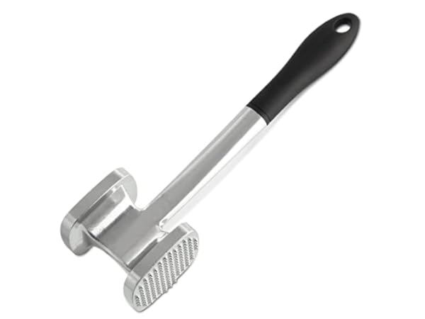 Fleischklopfer Edelstahl - Zweiseitig Mit Noppen & Fläche