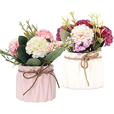 Flores artificiales de cerámica