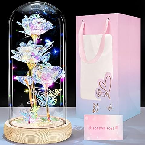 Flores preservadas de cristal