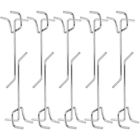 Ganchos para tableros con agujeros de metal