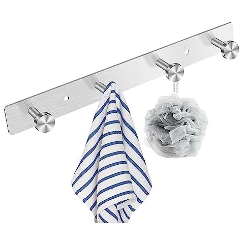 Ganchos percheros para baño cepillados
