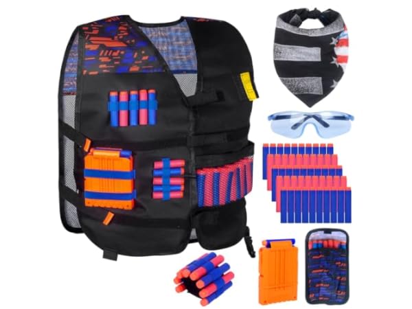 Gilets pour pistolets jouets de tir en mousse Vignette