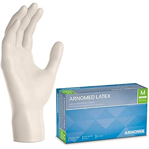 Guantes de látex sin polvo