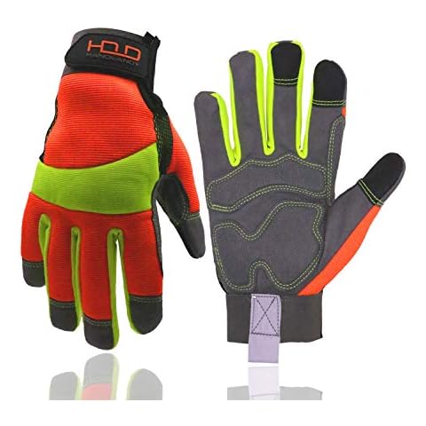 Guantes de trabajo de alta visibilidad