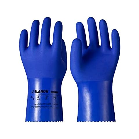 Guantes de trabajo resistentes a los productos químicos