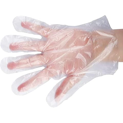 Guantes desechables de polietileno
