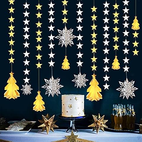 Guirnaldas navideñas de papel
