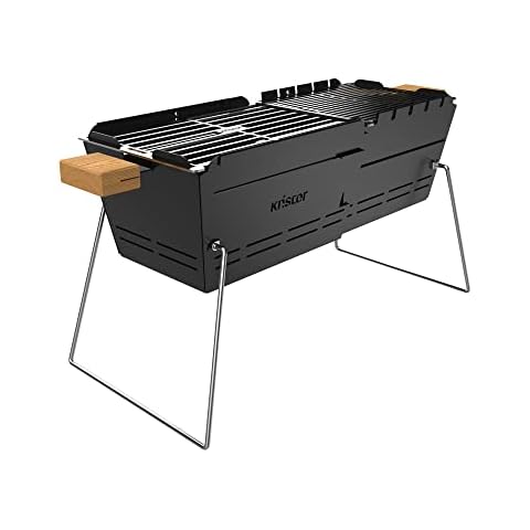 Holzkohlebetriebene Campinggrills