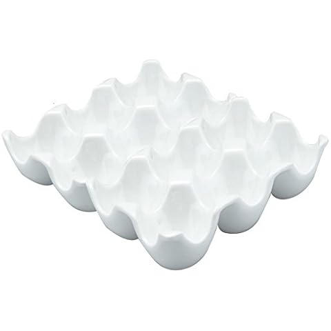 Hueveras cesta de porcelana