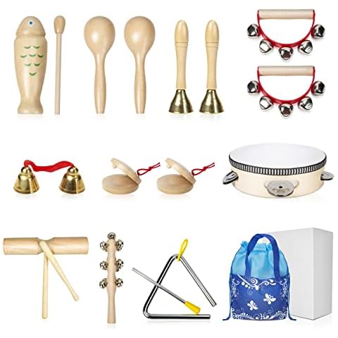 Instrumentos de percusión de madera para niños