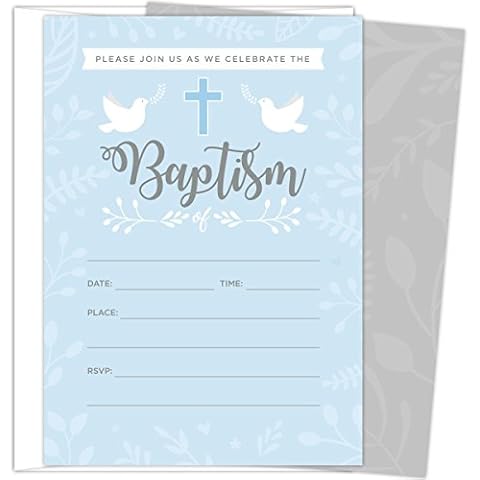 Invitaciones para bautismos