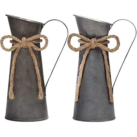 Jarrones decorativos galvanizados