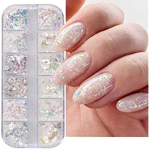 jmeowio Glitzerpuder für Nägel