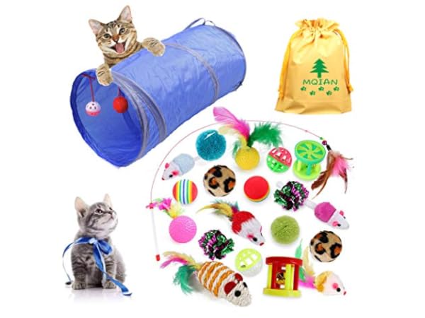 Juguetes con plumas para gatos Miniatura