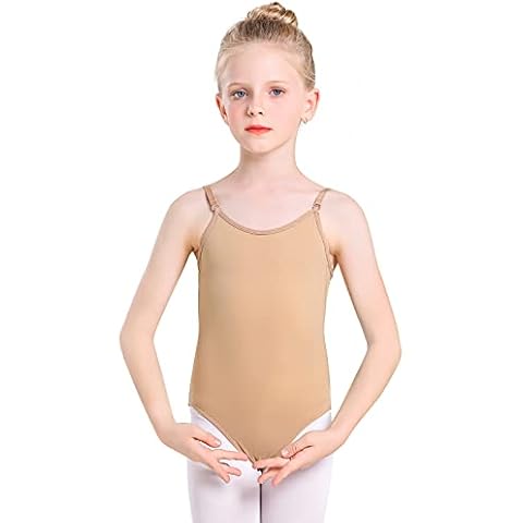 Justaucorps de gymnastique fille sans bretelles