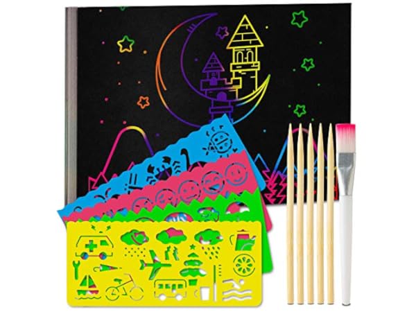 Kits de scratch art pour enfants Vignette