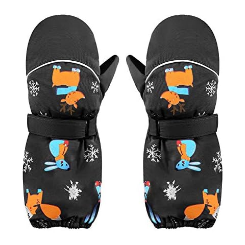 Ski-Handschuhe für Jungen mit Klettverschluss