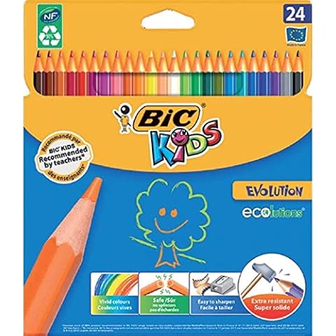 Lápices de colores ecológicos para niños