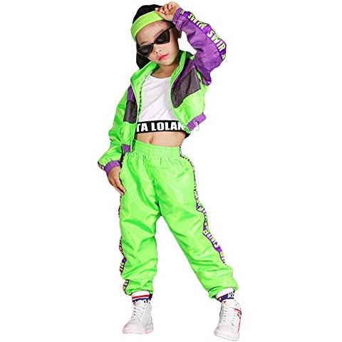 LOLANTA Pantalon Métallique Brillant Enfant - Cargo Hip Hop Danse 6-13 Ans Streetwear