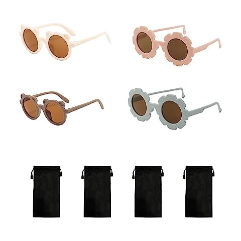 Lunettes de soleil filles à fleurs