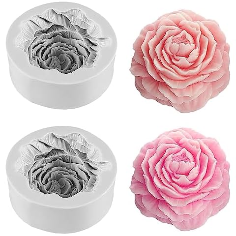 Moules pour bougies en forme de fleurs