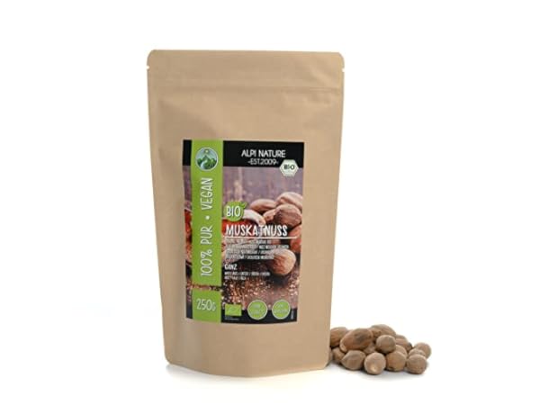 Nueces moscadas rojas sin moler Miniatura