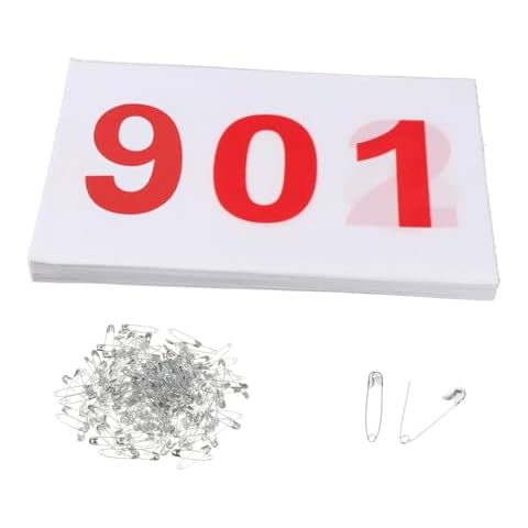 Numéros de dossard d'athlétisme