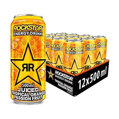 Energy Drinks mit Orangengeschmack