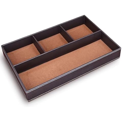 Organiseurs de tiroir de bureau en cuir