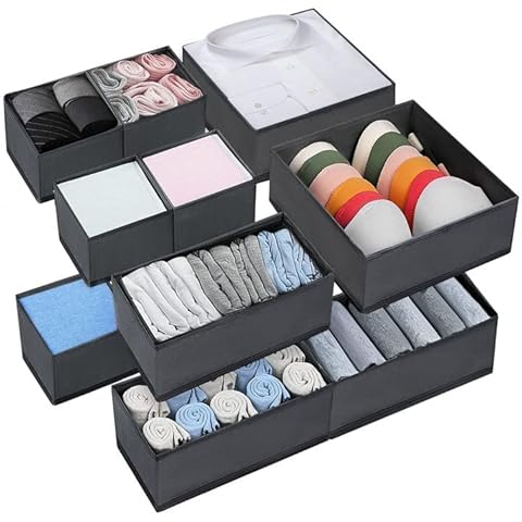 Organizadores de cajones plegables para ropa