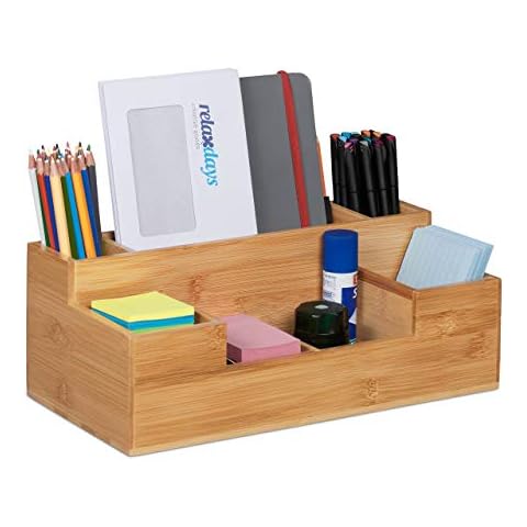 Organizadores de escritorio de bambú