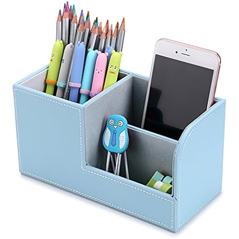 Organizadores de escritorio de cuero