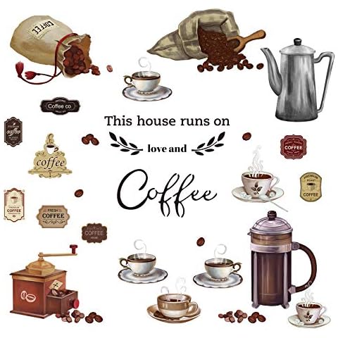 Pegatinas de pared de café