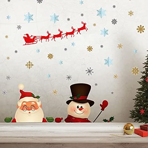Pegatinas de pared navideñas