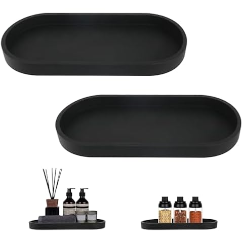 Plateaux de salle de bain antidérapants