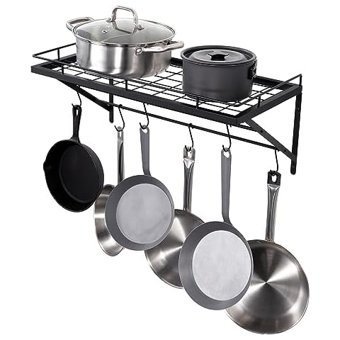 Porte-casseroles en acier au carbone