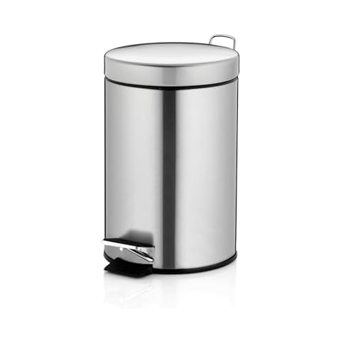 Poubelles de salle de bain en acier