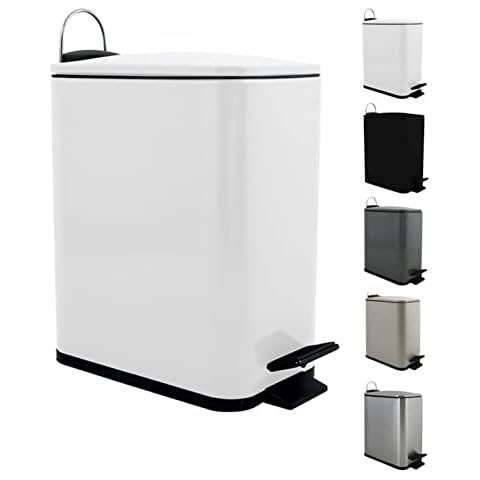 Poubelles de salle de bain à fermeture silencieuse