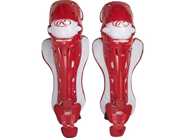 Protectores de pierna de receptor para béisbol Miniatura