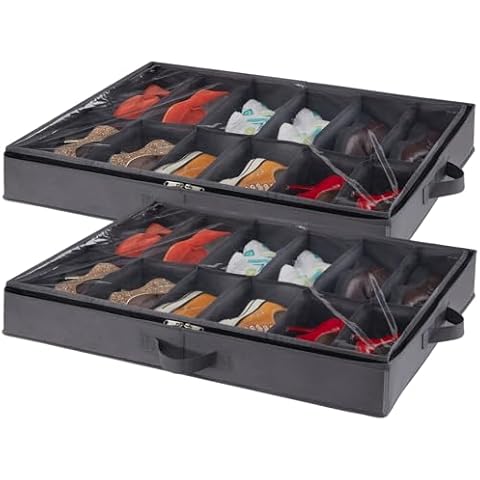 Rangements sous lit pour chaussures