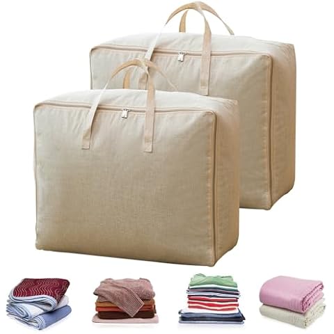 Rangement sous lit en coton