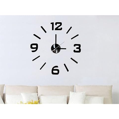 Relojes de pared negros