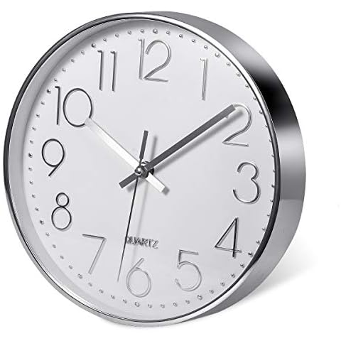 Relojes de pared de plata