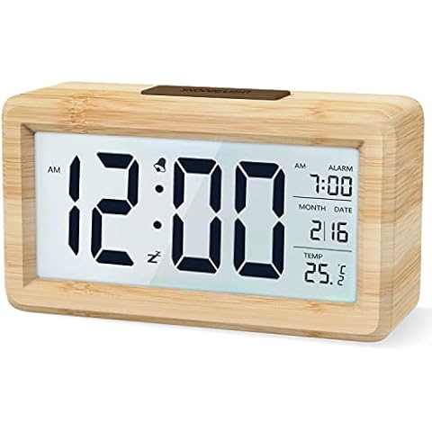 Relojes despertadores de bambú
