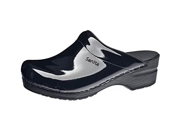 Sabots Sanita Femme Crissy Open - Sabots Ouverts En Cuir, Conception Danoise, Semelle En Bois Ou PU