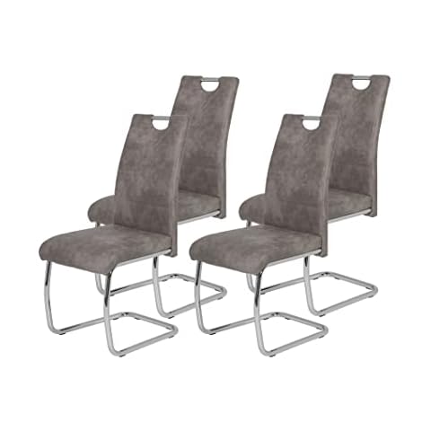 Sillas de comedor de microfibra