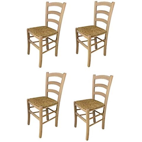 Sillas de comedor de paja