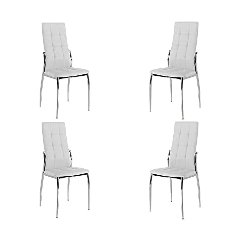 Sillas de comedor de plata