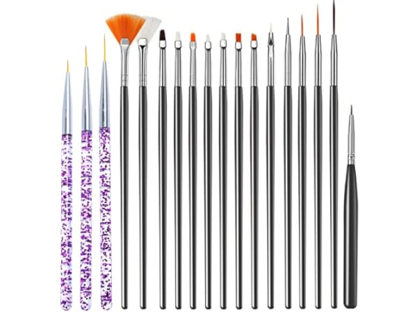 Stylos et pinceaux de nail art Vignette